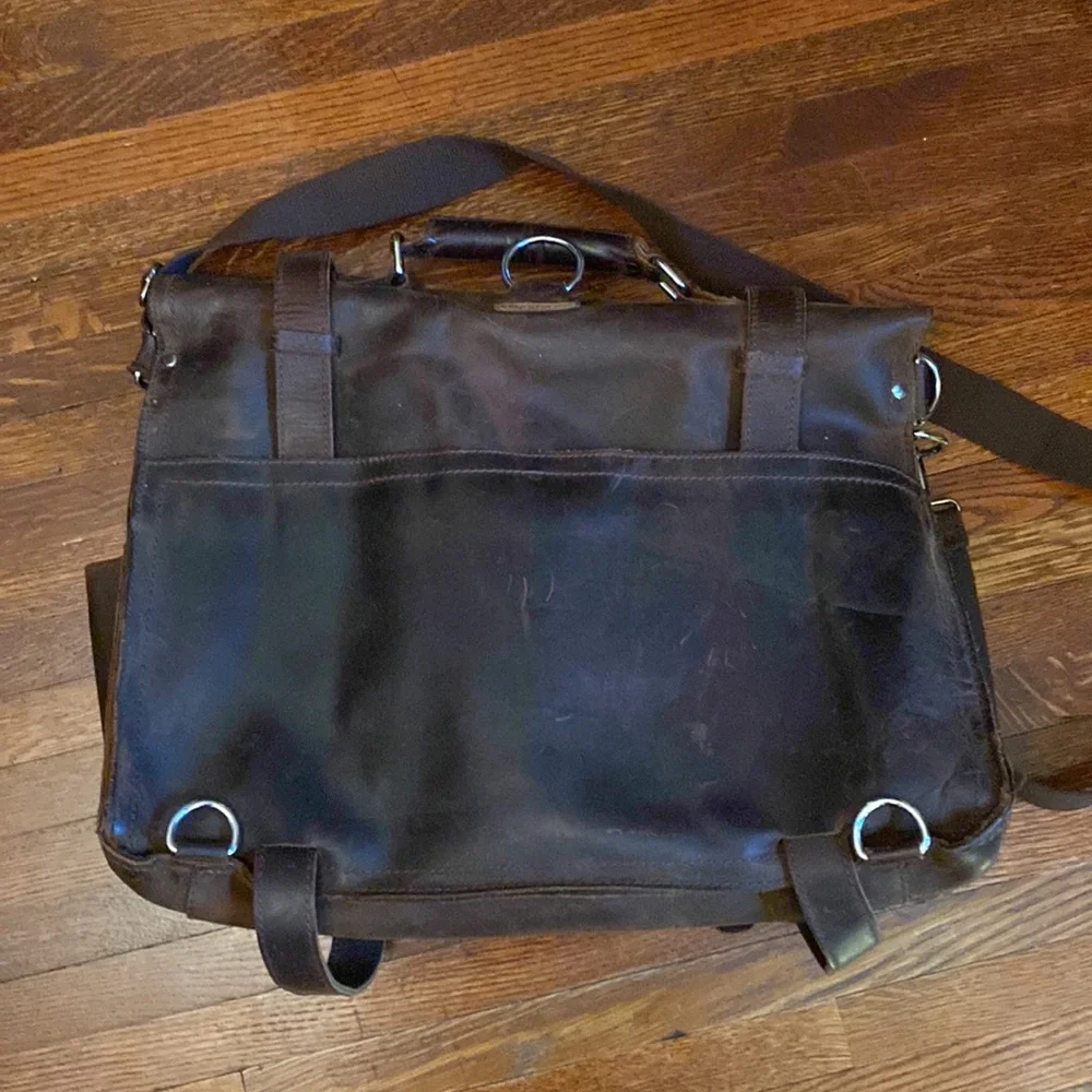 Kattee leather vintage briefcase 17x14x8”